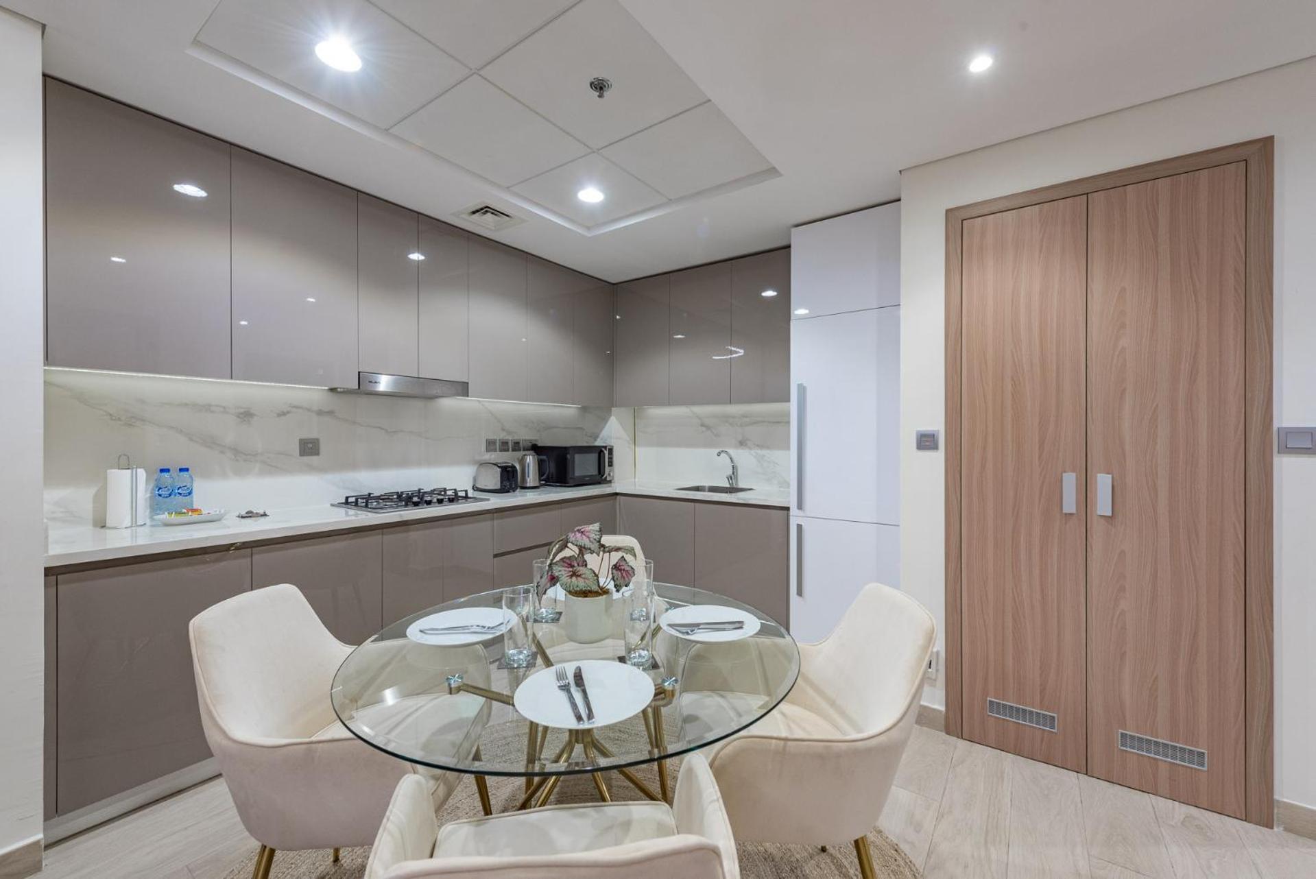 ドバイCozy & Convenient 1Br Haven In Al Jaddafアパートメント エクステリア 写真