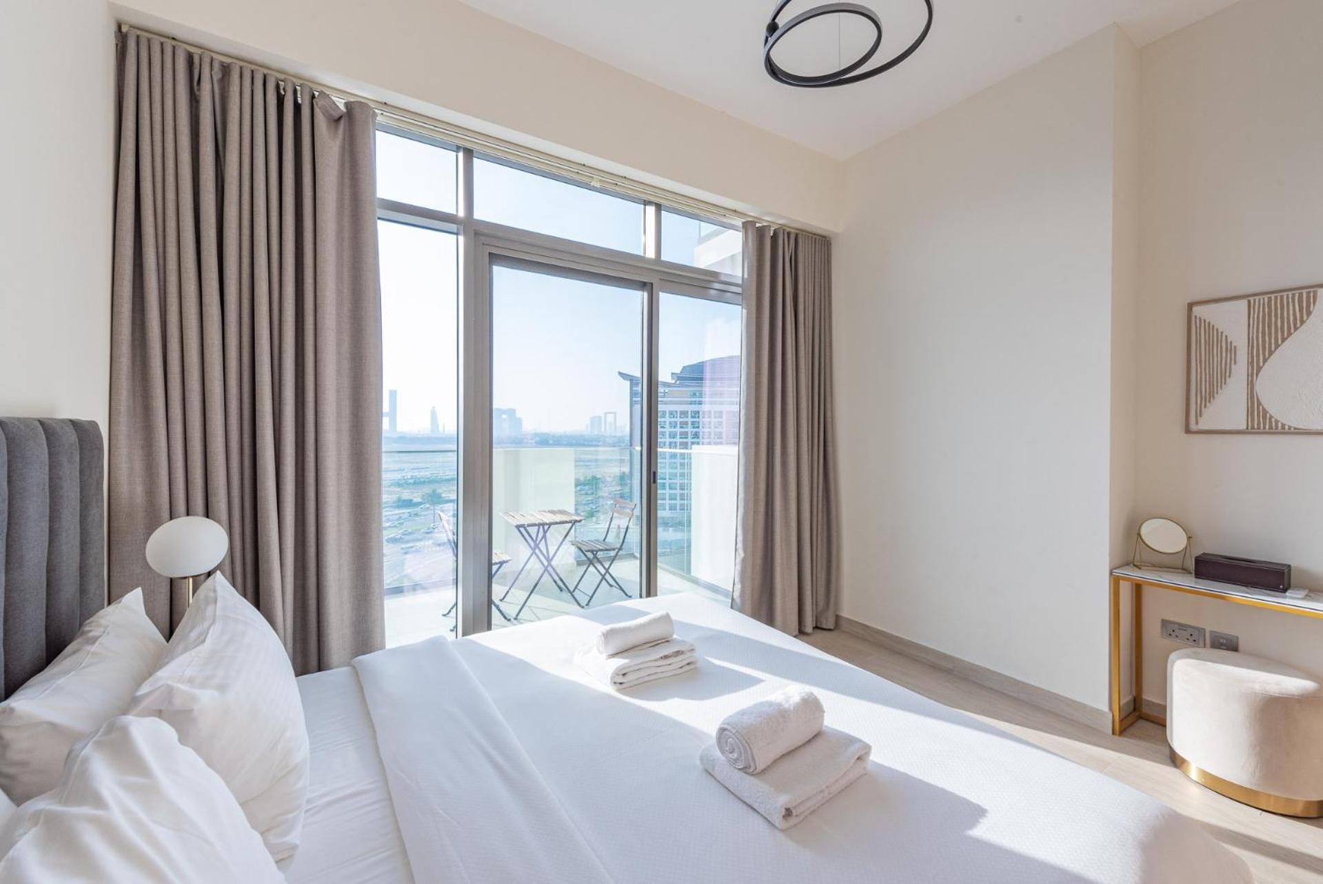 ドバイCozy & Convenient 1Br Haven In Al Jaddafアパートメント エクステリア 写真