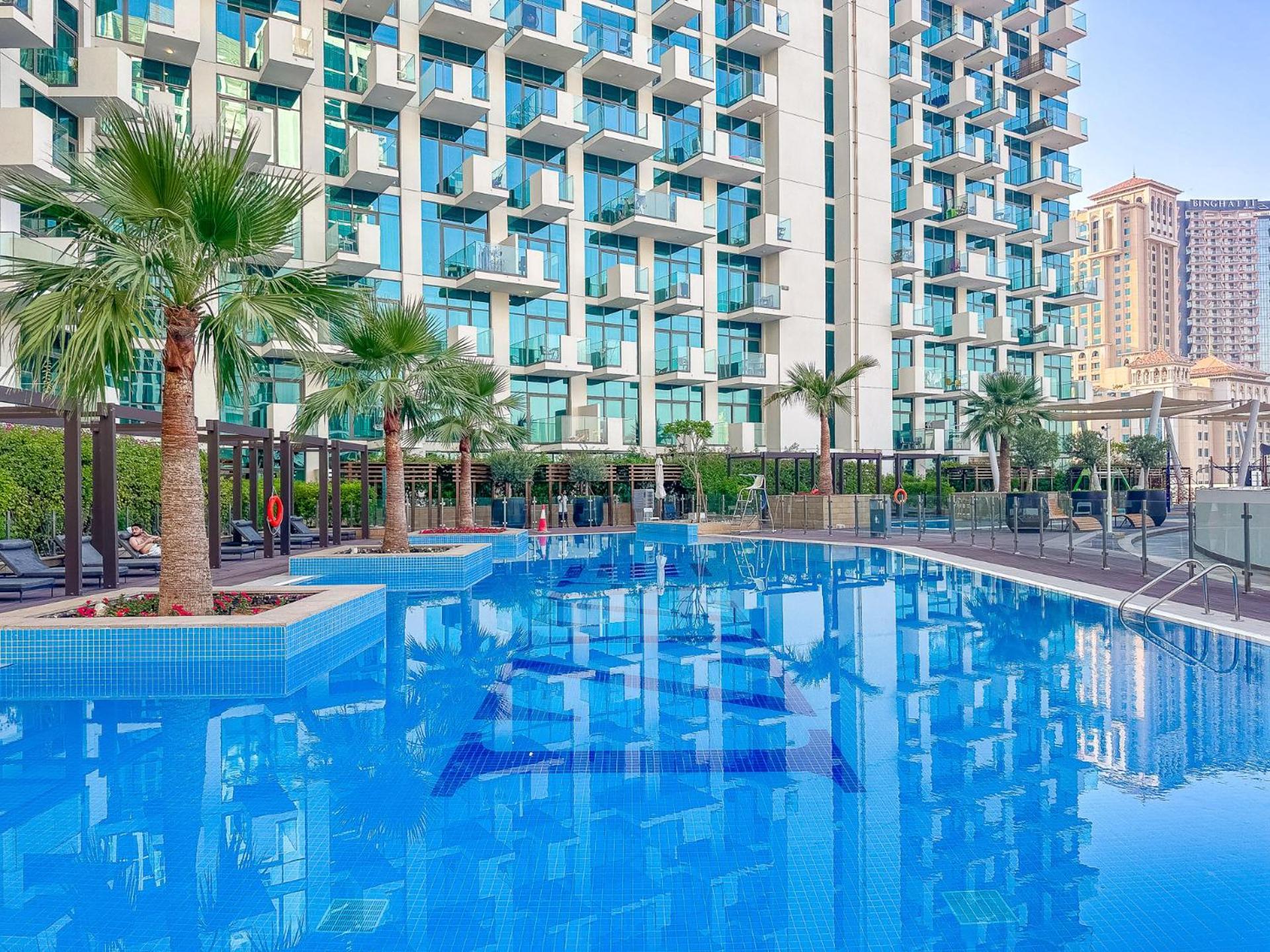 ドバイCozy & Convenient 1Br Haven In Al Jaddafアパートメント エクステリア 写真